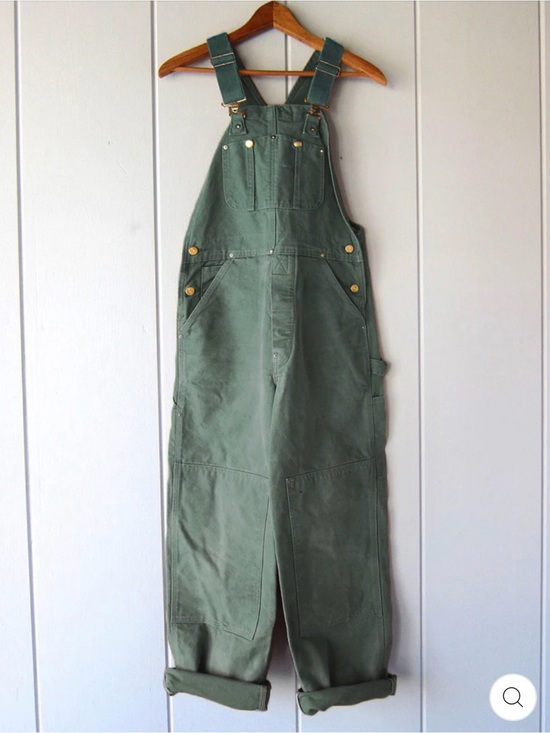 Madepants Denim - ‘Madepants’ Women's Green Workwear Overalls with Adjustable Straps